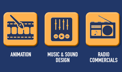 Animation, Music & Sound Design, Radio Commercials